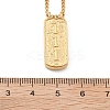 304 Stainless Steel Rectangle Number Pendant Necklaces NJEW-D300-01G-01-5