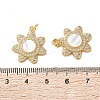 Brass Micro Pave Cubic Zirconia Pendants KK-U070-18B-G-3