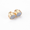 Brass Magnetic Clasps with Loops KK-Q765-007-NF-4