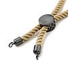 Half Finished Twisted Milan Rope Slider Bracelets FIND-G032-01B-01-3