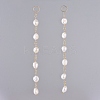 Natural Cultured Freshwater Pearl Dangle Earrings EJEW-JE03827-01-2