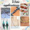 150g 15 Colors Imitation Jade Glass Round Seed Beads GLAA-AR0001-62-7