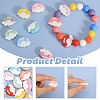 22Pcs 11 Colors Cloud & Rainbow Food Grade Eco-Friendly Silicone Focal Beads SIL-CA0002-94-5