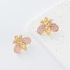 304 Stainless Steel Enamel Stud Earrings for Women RM0319-7-1