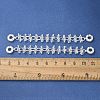 Brass Clear Cubic Zirconia Chain Tassel European Safety Chain Charms KK-A236-06S-01-3