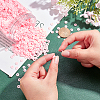 10 Strands Flat Round Handmade Polymer Clay Beads CLAY-PH0001-44W-3