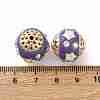 Handmade Resin Indonesia Round Beads IPDL-P005-22KCG-03-3