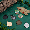 20Pcs 4 Colors Alloy Pendant Cabochon Settings FIND-PH0029-11-4