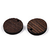 Natural Wenge Wood Pendants WOOD-T023-29B-01-3
