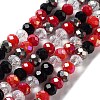 Glass Beads Strands EGLA-A034-M6mm-14-2