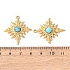 Synthetic Turquoise Pendants STAS-Z177-07G-01-3