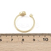 Brass Micro Pave Cubic Zirconia Open Cuff Rings for Women RJEW-K308-02A-G-3