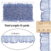 10 Yards Polyester Pleated Lace Trim OCOR-GF0003-52A-2