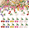 60Pcs 6 Colors Alloy Enamel Charms FIND-TA0002-31-2