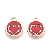 Alloy Enamel Pendants ENAM-Q002-01G-05-1