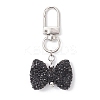 Bowknot Polymer Clay Rhinestone Pendants Decorations HJEW-JM04197-04-2