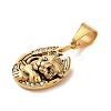 316L Stainless Steel Tibetan Style Rhinestone Pendants LS-STAS-D096-01A-AG-2