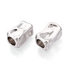 Textured Alloy Large Hole Beads PALLOY-T091-44P-2