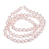 Electroplate Transparent Glass Beads Strands GL-CBA7A17-02A-03-4
