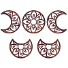 Hollow Wood Wall Hanging Ornaments AJEW-WH0323-36B-01-1