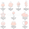 10Pcs 10 Style Spray Painted Alloy Enamel Pendants ENAM-YW0002-64-3