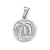 Non-Tarnish 304 Stainless Steel Pendants STAS-P211-22P-1