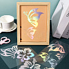 9Pcs 3 Styles PET Adhesive Waterproof Stickers STIC-GF0001-23C-4