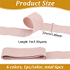 6Pcs 6 Colors Flat Faux Suede Fabric Ribbons OCOR-BC0006-14A-2