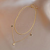 Star Stainless Steel with Natural Shell Double Layer Pendant Necklaces & Charm Bracelets Sets WGBAFA5-03-3