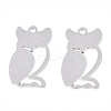 Non-Tarnish 201 Stainless Steel Stamping Blank Tag Pendants STAS-T008-018-1-1