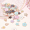 80Pcs 20 Style Light Gold Alloy Enamel Charms & Pendants ENAM-SC0002-73-4