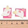 Medical Theme Alloy Enamel Pendants AL-CBA2919-03G-09B-3