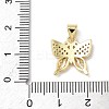 Brass Micro Pave Cubic Zirconia Charms LS-KK-Q068-09B-G-3