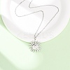 304 Stainless Steel Sun Pendant Cable Chain Necklaces for Men Women NJEW-K308-04E-P-3