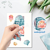 8 Sheets 8 Styles Ocean Theme PVC Waterproof Wall Stickers DIY-WH0345-048-3