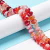 Natural Banded Agate/Striped Agate Beads Strands G-E605-A02-02E-2