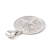 Non-Tarnish 304 Stainless Steel Pendant STAS-E151-04P-3