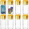 40Pcs Clear Glass Bottles Bead Containers CON-SC0001-15B-02-1