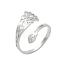 304 Stainless Steel Cuff Rings for Women LS-RJEW-F195-01P-4