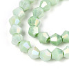 Anti-Tarnish Electroplate Bicone Glass Beads Strands LS-EGLA-T021-6mm-16-06-3