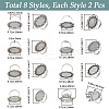16Pcs 8 Style Adjustable Alloy Finger Rings Components FIND-SC0008-64-2