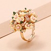 Alloy Rhinestone Finger Rings for Women WG4BC41-04-1