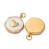 304 Stainless Steel Enamel Pendants STAS-U061-34G-C01-2