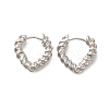 Rack Plating Twist Brass Hoop Earrings EJEW-I310-17P-1