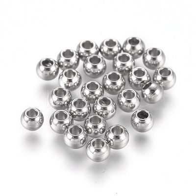 Tarnish Resistant 316 Surgical Stainless Steel Beads STAS-I144-01A-1
