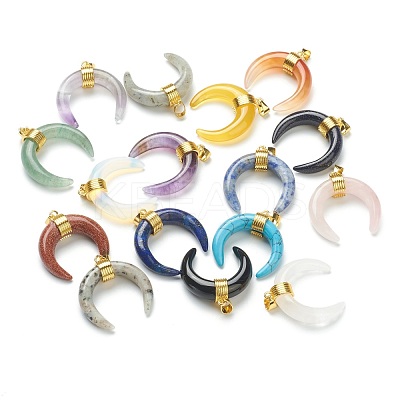 Natural & Synthetic Gemstone Pendants G-A017-G-1