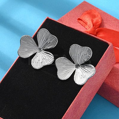 304 Stainless Steel Stud Earrings for Women LS-EJEW-K306-02P-1