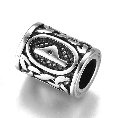 304 Stainless Steel European Beads OPDL-G010-07AS-09B-1