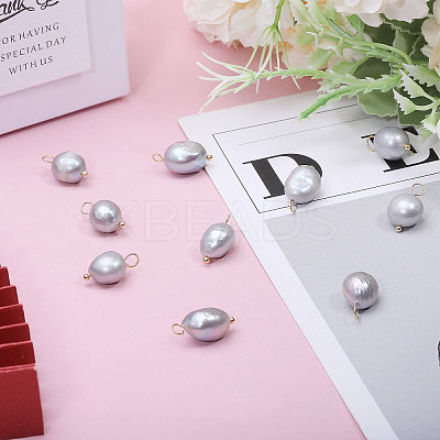 10Pcs Natural Freshwater Pearl Pendants FIND-CA0009-02B-1