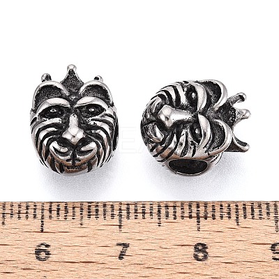 304 Stainless Steel European Style Large Hole Beads STAS-T072-105AS-1